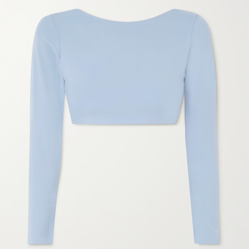 Port de Bras tulip cropped stretch-jersey top XS